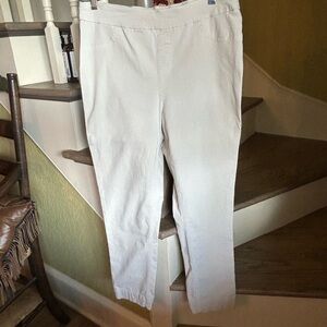 Soft Surroundings Women's Cream Skinny Pants
